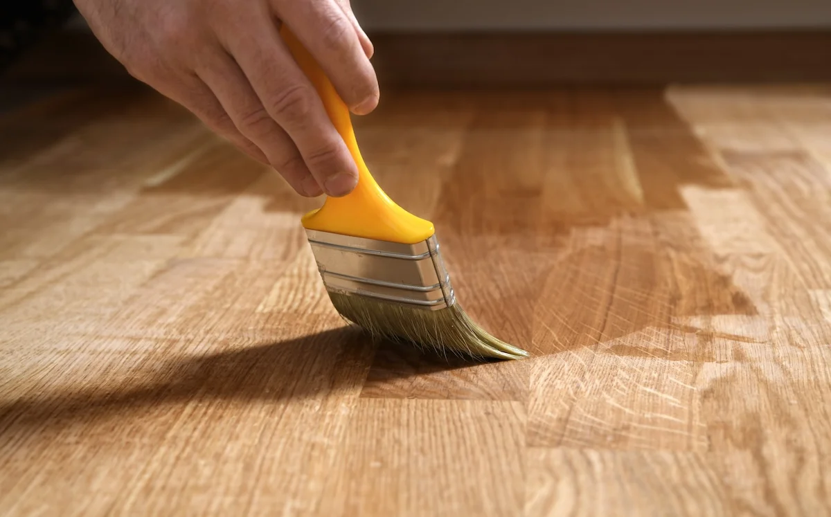 See how lacquer paint makes wooden surfaces look better.